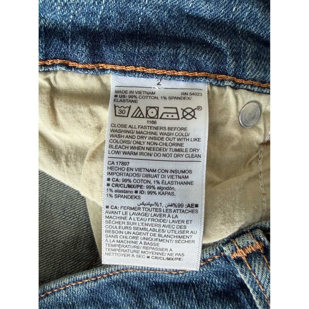 NWT Old Navy Boyfriend‎ Mid-Rise Distressed Jeans Medium Wash Blue Size 2 NEW - Picture 5 of 9
